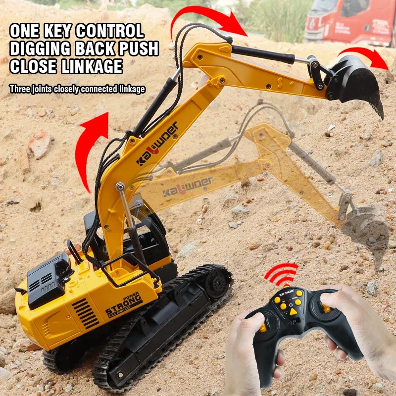 Drone Or Rc Car - Huina Rc Ekskavatör 1/24 9Ch Uzaktan