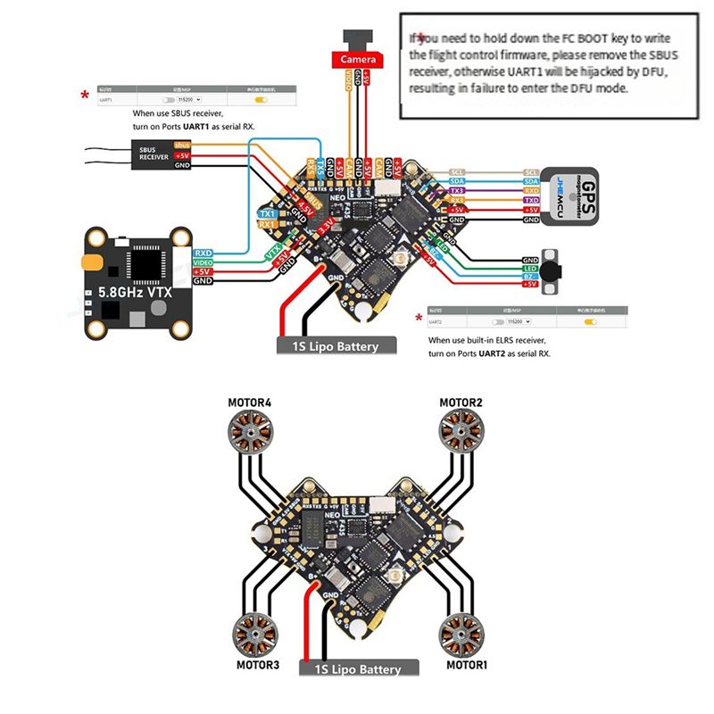 FBIL-F435 NEO 1S AIO Uçuş Kont - Drone Rc Flight Controller incelemesi ve fiyatı